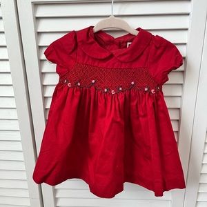 Janie & Jack Red Dress - 0-3 Months